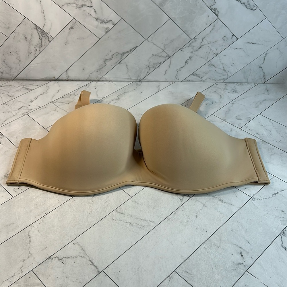 NWT Cacique Lane Bryant Womans Bra Nude Boost Multiway Strapless UNDERWIRE 42DD